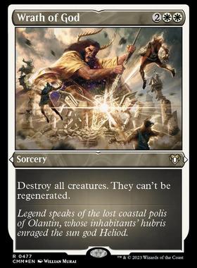 【北境卡牌】万智牌 神之愤怒Wrath of God 英文蚀刻闪 CMM美印金