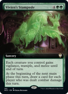 Vivien 英文扩画平卡 万智牌 狂奔 NCC 中 Stampede 薇薇安