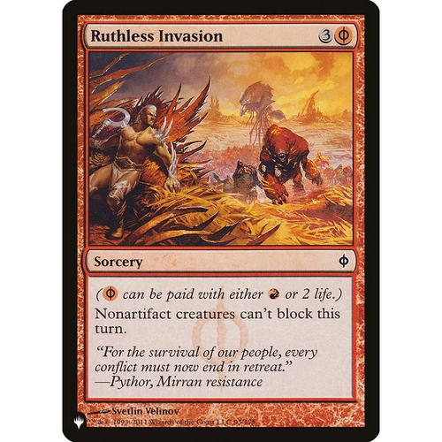 【北境卡牌】万智牌 无情侵攻 Ruthless Invasion LIST 英文平卡