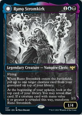 万智牌 MTG VOW 腥红婚誓 卢诺溪堡 Runo Stromkirk 异画 中/英