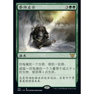 万智牌 祭师启示 Shamanic Revelation NEC 中/英文平卡 金