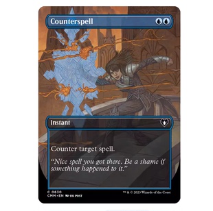 万智牌 CMM 指挥官大师 反击咒语 Counterspell 英文扩画平美印