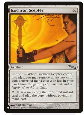 【北境卡牌】万智牌 The List 等时权杖 Isochron Scepter 英文平