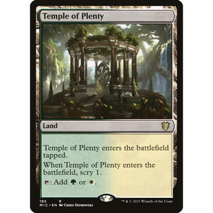【北境卡牌】万智牌 丰足殿堂 Temple of Plenty MIC 英文平卡 金