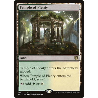 【北境卡牌】万智牌 丰足殿堂 Temple of Plenty MIC 英文平卡 金