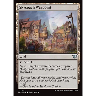 万智牌 翔运站点 Skycoach Waypoint SOS 英文平/闪卡 银