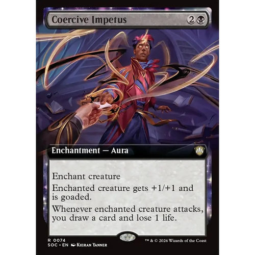 万智牌 威迫动力 Coercive Impetus SOC 英文扩画平卡 金