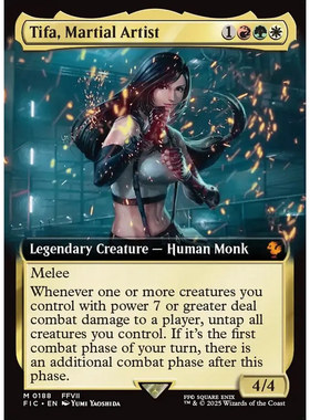 万智牌 格斗家蒂法 Tifa, Martial Artist FIC 英文扩画平/闪卡