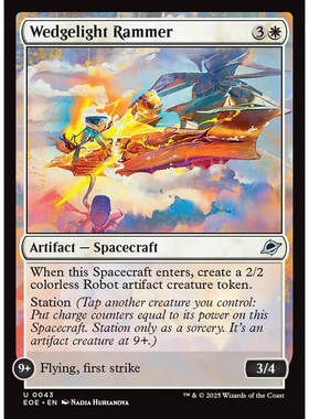 【北境卡牌】万智牌 楔光冲击舰 Wedgelight Rammer EOE 英文 银