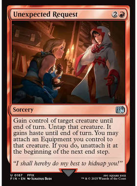 【北境卡牌】万智牌 意外请求 Unexpected Request FIN 英文平/闪