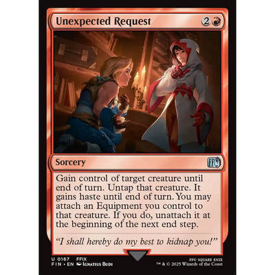 【北境卡牌】万智牌 意外请求 Unexpected Request FIN 英文平/闪
