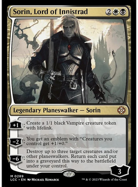 万智牌 依尼翠王者索霖 Sorin, Lord of Innistrad LCC 英文平卡