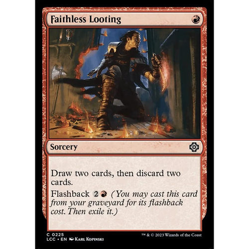 【北境卡牌】万智牌 丧信掠夺 Faithless Looting LCC 英文平卡