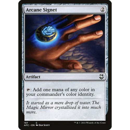 【北境卡牌】万智牌 秘法印记 Arcane Signet AFC 中/英文平卡 铁