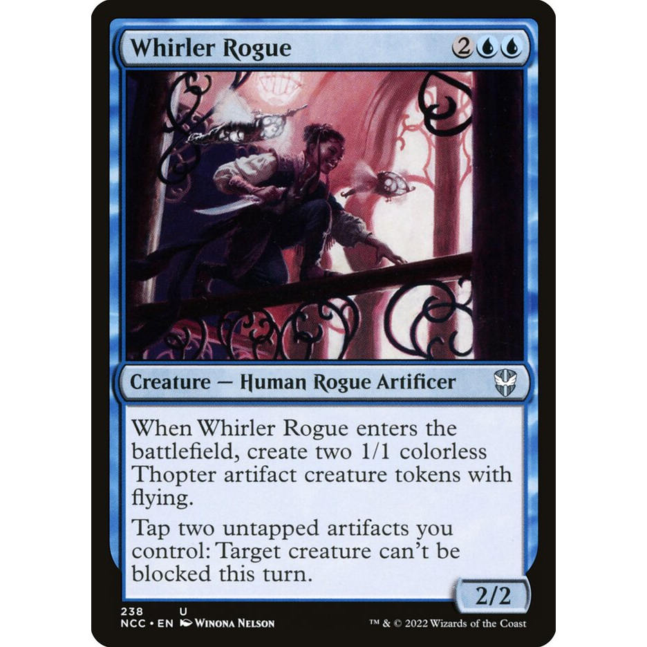 【北境卡牌】万智牌 旋翼浪客 Whirler Rogue NCC 英文平卡 银