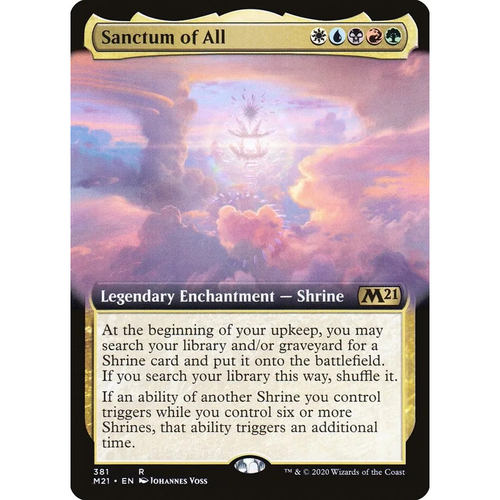 万智牌 万物圣殿 Sanctum of All M21 英文扩画平/闪卡 金