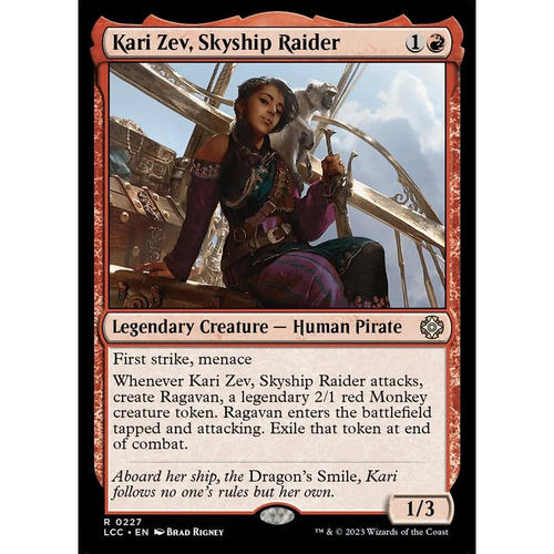 万智牌 飞船大盗卡丽泽夫 Kari Zev, Skyship Raider LCC 英文平