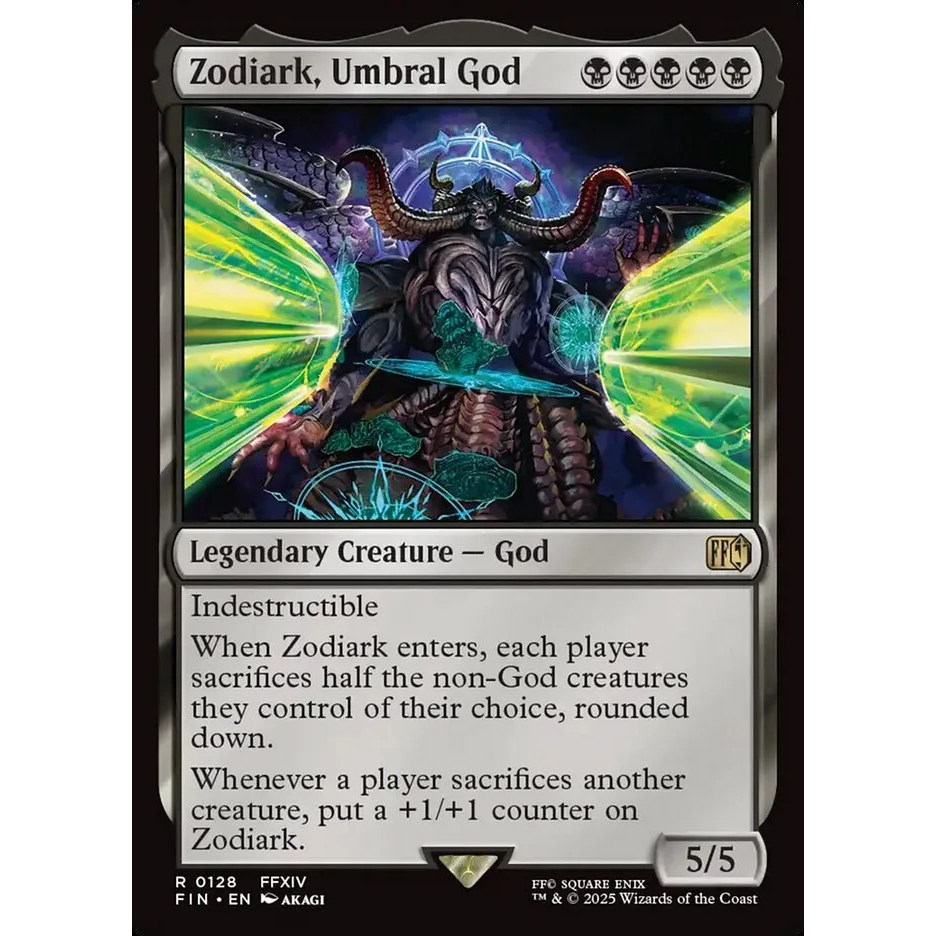 万智牌 暗之神佐迪亚克 Zodiark, Umbral God FIN 英文平/闪卡 金图片