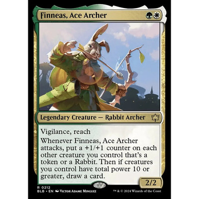 万智牌 王牌弓手芬纳斯 Finneas, Ace Archer BLB 英文平/闪卡 金