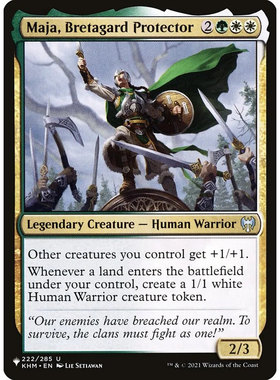 万智牌 碧塔嘉卫士玛娅 Maja, Bretagard Protector List 英文平