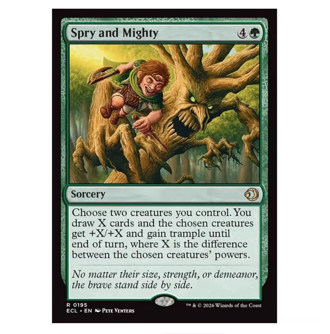 【北境卡牌】万智牌ECL洛温 快而有力 Spry and Mighty 英平日印
