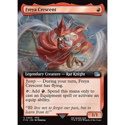 万智牌 芙蕾娅·克雷森特 Freya Crescent FIN 英文扩画平/闪卡银