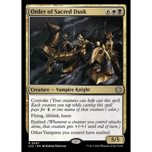 Sacred Dusk 万智牌 英文平卡 Order LCC 金 神圣暮影骑士团