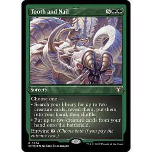 Tooth 英文蚀刻闪 金 尖牙锐爪 Nail CMM 万智牌 北境卡牌 and