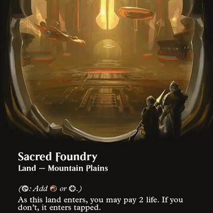 【北境卡牌】万智牌 圣洁锻炉 Sacred Foundry EOE 英文异画 金