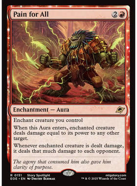 【北境卡牌】万智牌 同感痛苦 Pain for All EOE 英文 金