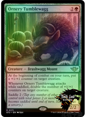 万智牌 光雷驿镖客 OTJ 暴躁滚枝兽 Ornery Tumblewagg英文日印闪