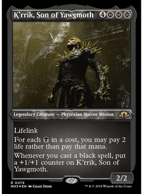 万智牌 CMM 约格莫夫之子格锐克 K'rrik,Son of Yawgmoth英蚀刻闪