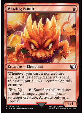 【北境卡牌】万智牌 炽焰爆弹怪 Blazing Bomb 英文平/闪卡 铁