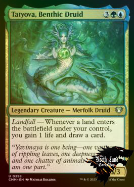 万智牌 深洋德鲁伊塔托娃 Tatyova, Benthic Druid英文闪 CMM美印