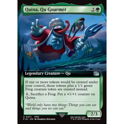 万智牌 食族饕客阿馋 Quina, Qu Gourmet FIN 英文扩画平/闪卡 银
