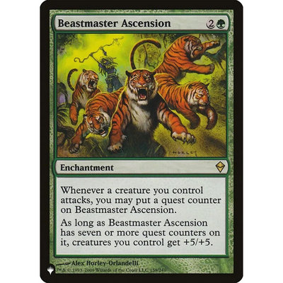 【北境卡牌】万智牌 兽侯腾扬 Beastmaster Ascension LIST英文平