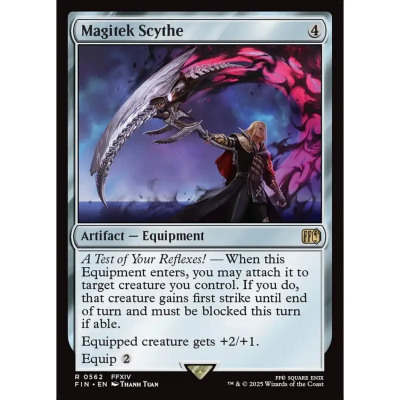【北境卡牌】万智牌 魔导镰刀 Magitek Scythe FIN 英文平卡 金