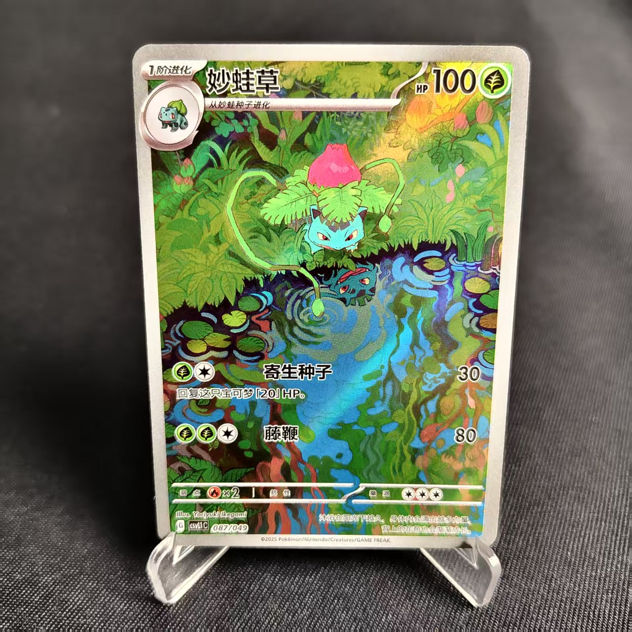 PTCG卡牌简中妙蛙草AR闪