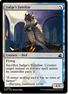 万智牌 法官佣兽 Judge's Familiar RVR 中/英文 平/闪卡 银