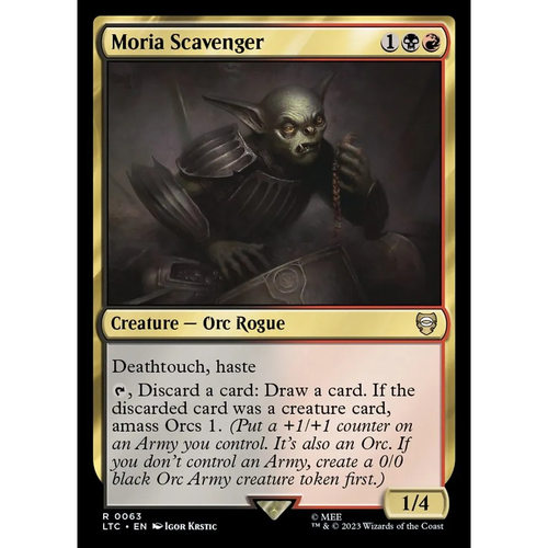 万智牌 墨瑞亚拾荒客 Moria Scavenger LTC 中/英文平卡 金