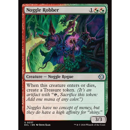 【北境卡牌】万智牌 ECL 诺格抢匪 Noggle Robber 英文平/闪卡 银