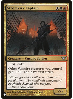 【北境卡牌】万智牌 溪堡队长 Stromkirk Captain List 英文平卡