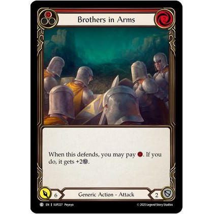 赤魂战纪 FAB Brothers in Arms SUP 红/黄/蓝色 英文平/闪卡 C图片
