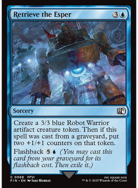 【北境卡牌】万智牌 夺回幻兽 Retrieve the Esper FIN 英文平/闪