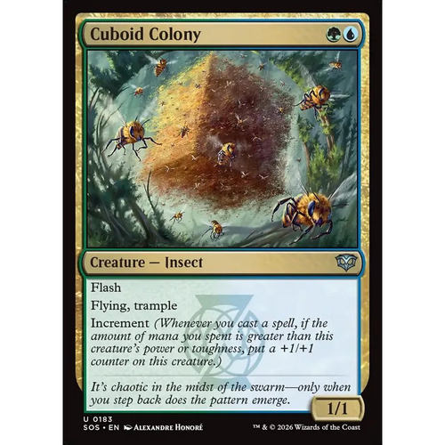 【北境卡牌】万智牌 立方蜂群 Cuboid Colony SOS 英文平/闪卡