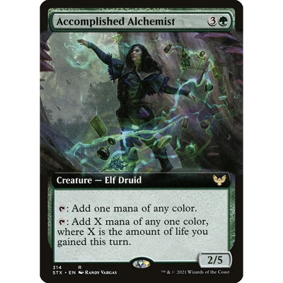万智牌 高明炼金术士 Accomplished Alchemist STX 英/日文扩画金