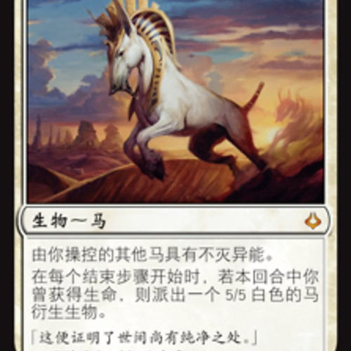 万智牌华冠日魇HOU中英文平闪