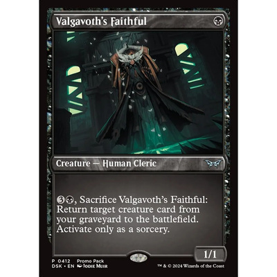 万智牌 瓦伽沃的信徒 Valgavoth's Faithful DSK 英文特卡平/闪卡