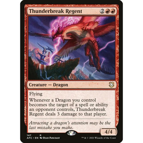 万智牌 破霆龙侯 Thunderbreak Regent AFC 中/英文平卡 金