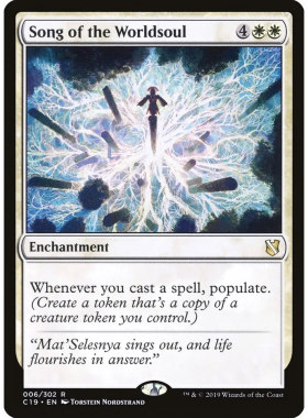 万智牌 世界之魂颂歌 Song of the Worldsoul C19 英文平卡 金